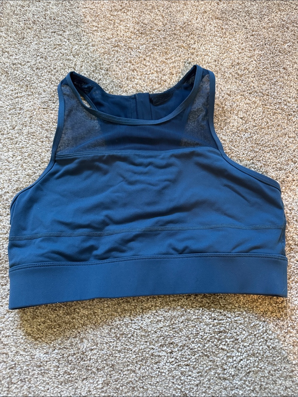 High-Neck Blue Sports Bralette